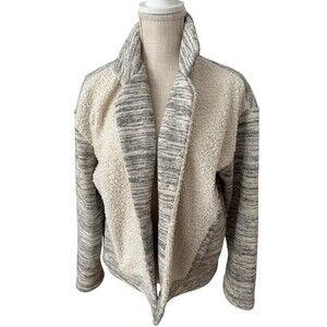 Saturday Sunday Anthropologie Moelleux Open Front Jacket Sweater Sherpa‎ Size M